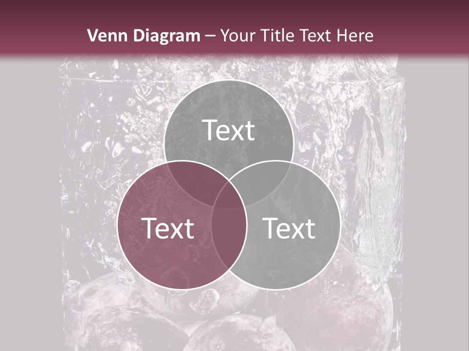 Glass Of Water With Fruit PowerPoint Template