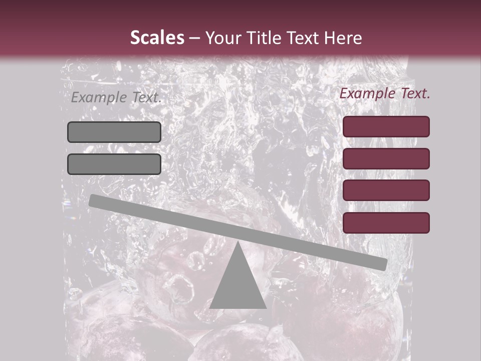 Glass Of Water With Fruit PowerPoint Template