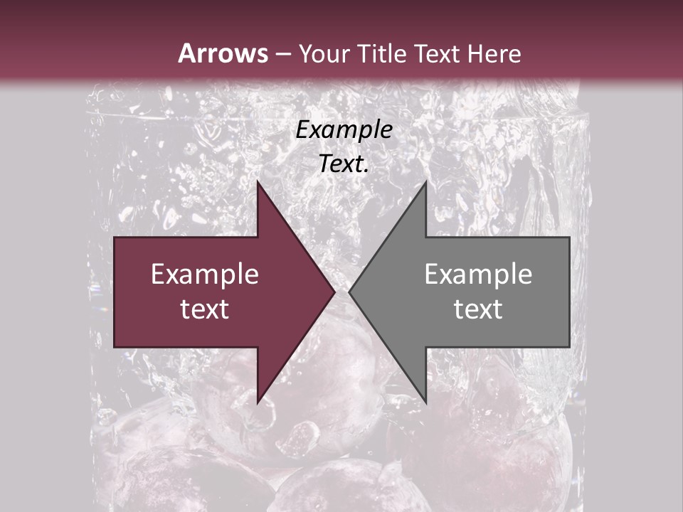 Glass Of Water With Fruit PowerPoint Template