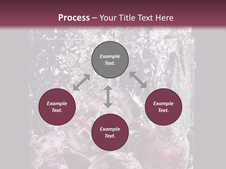Glass Of Water With Fruit PowerPoint Template