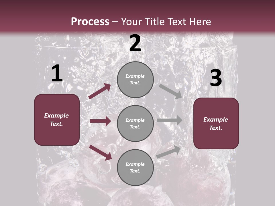 Glass Of Water With Fruit PowerPoint Template