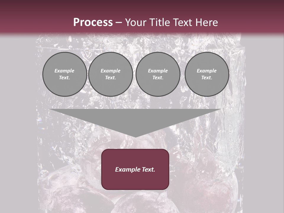 Glass Of Water With Fruit PowerPoint Template