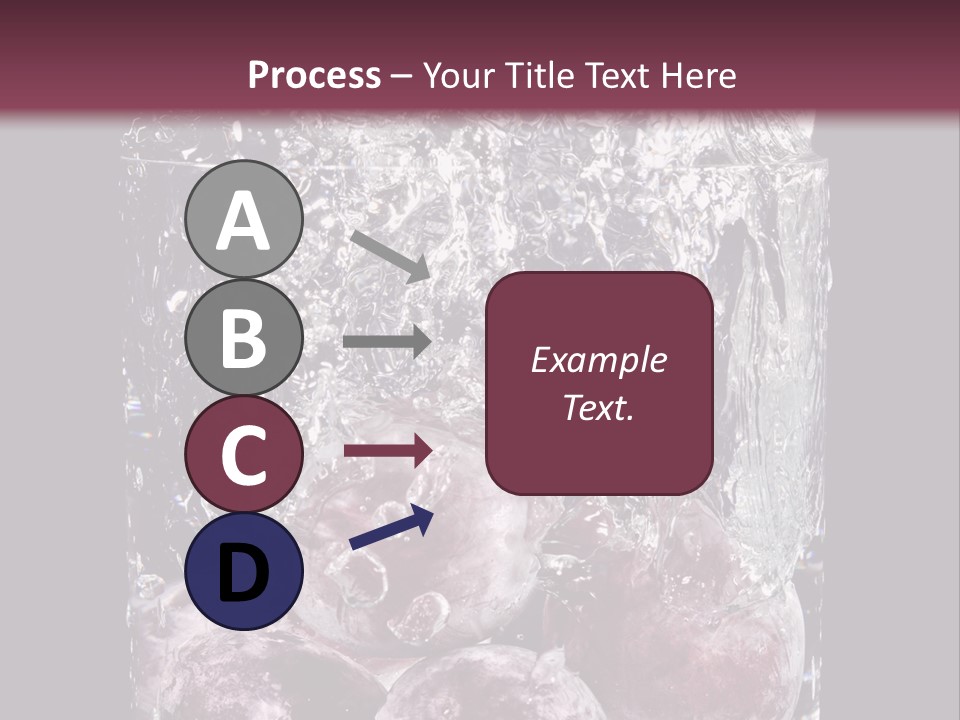 Glass Of Water With Fruit PowerPoint Template