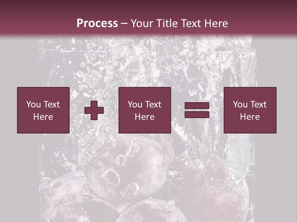 Glass Of Water With Fruit PowerPoint Template