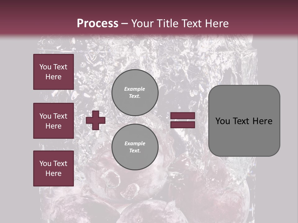 Glass Of Water With Fruit PowerPoint Template