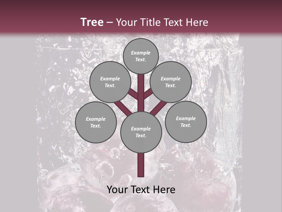 Glass Of Water With Fruit PowerPoint Template