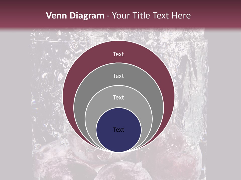 Glass Of Water With Fruit PowerPoint Template