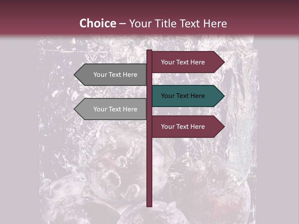 Glass Of Water With Fruit PowerPoint Template