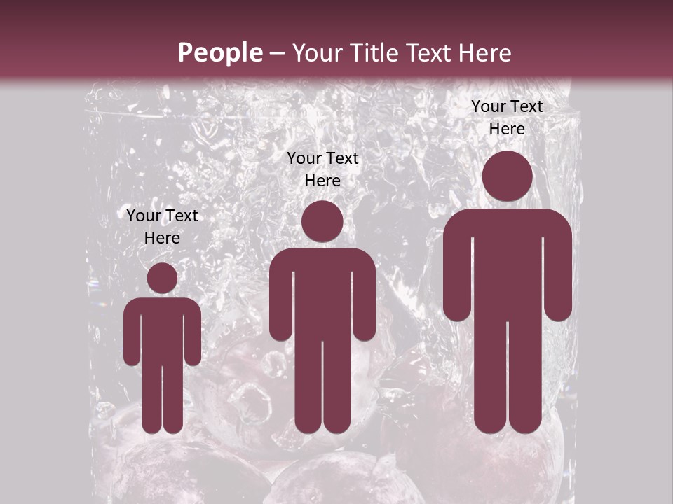 Glass Of Water With Fruit PowerPoint Template