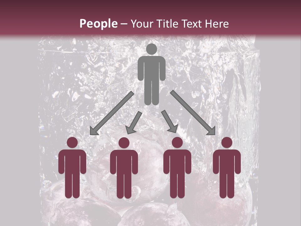 Glass Of Water With Fruit PowerPoint Template