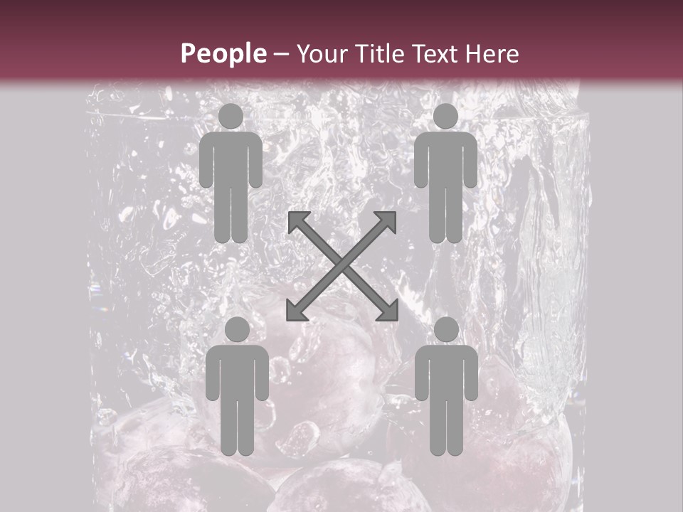 Glass Of Water With Fruit PowerPoint Template