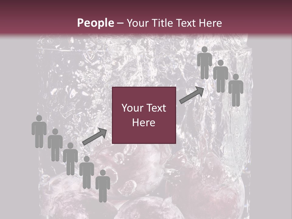 Glass Of Water With Fruit PowerPoint Template