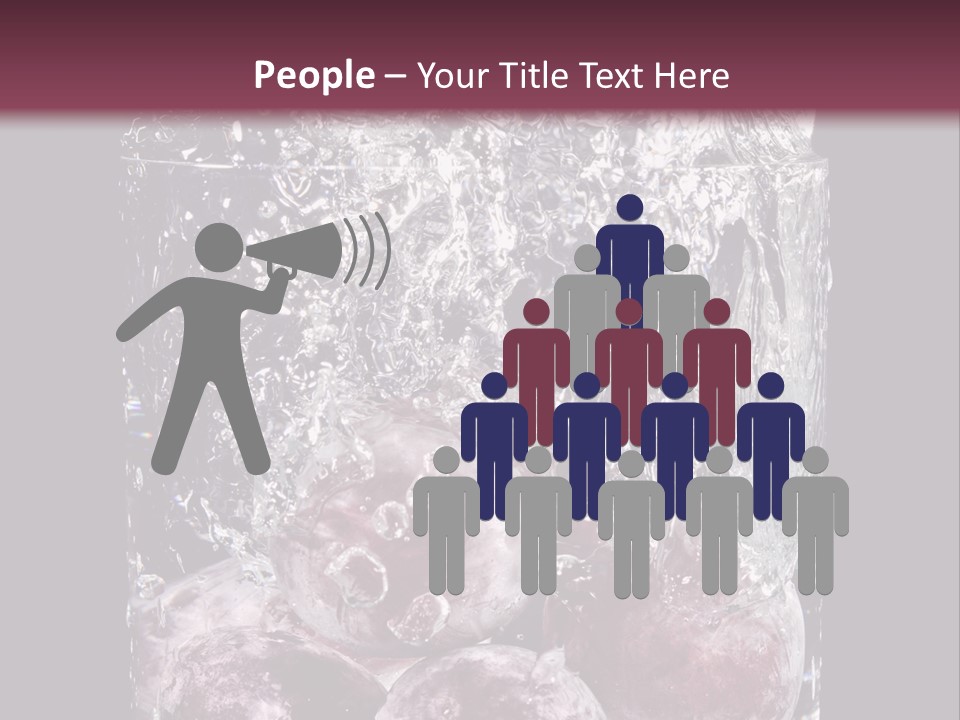 Glass Of Water With Fruit PowerPoint Template