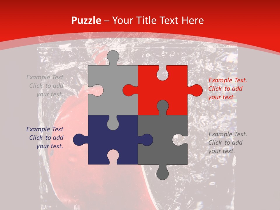 Manzana En Un Vaso Con Agua PowerPoint Template