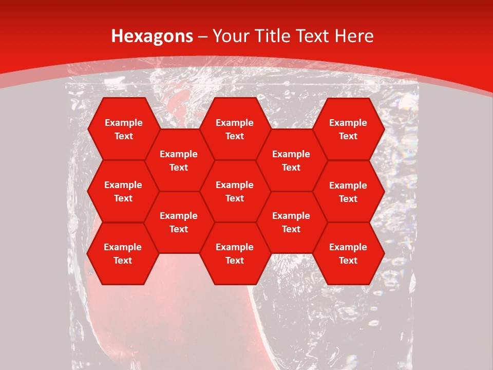 Manzana En Un Vaso Con Agua PowerPoint Template