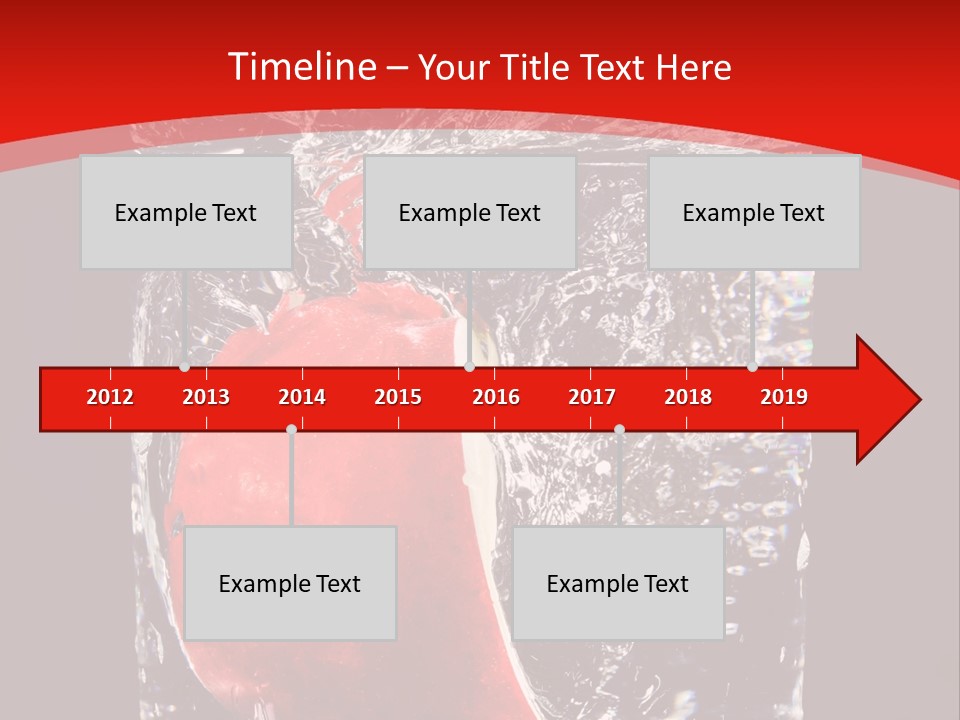 Manzana En Un Vaso Con Agua PowerPoint Template