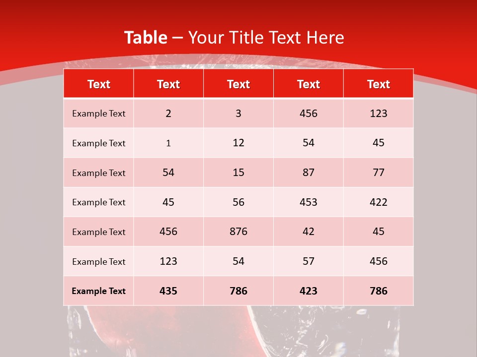 Manzana En Un Vaso Con Agua PowerPoint Template