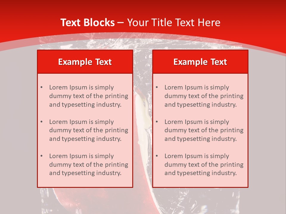 Manzana En Un Vaso Con Agua PowerPoint Template