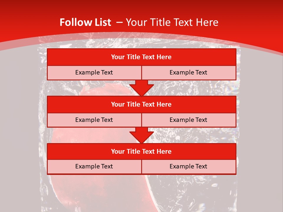 Manzana En Un Vaso Con Agua PowerPoint Template