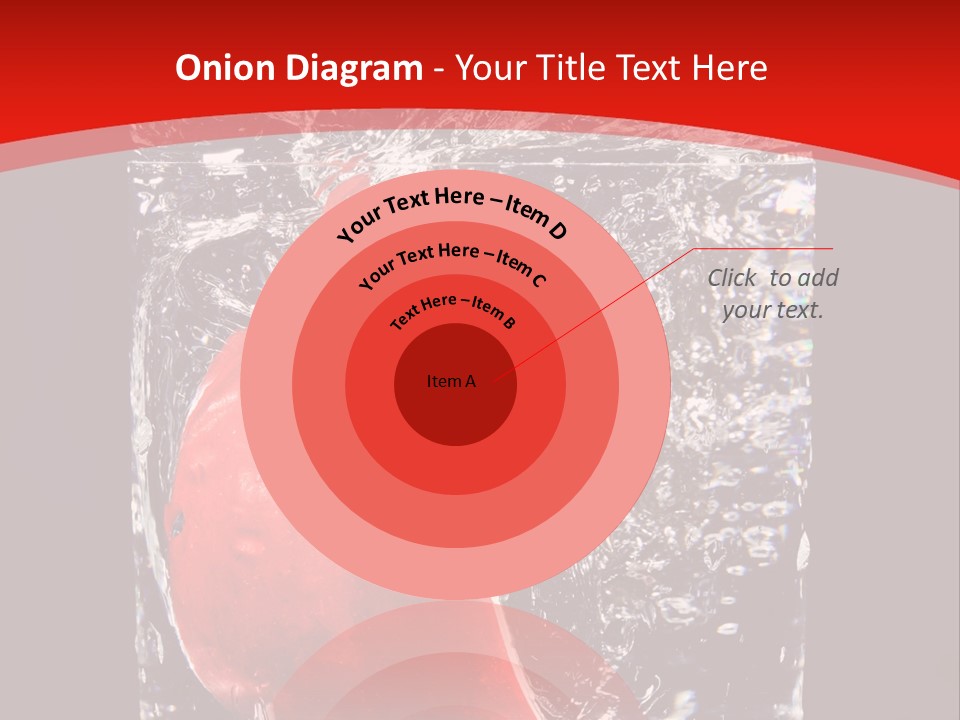 Manzana En Un Vaso Con Agua PowerPoint Template