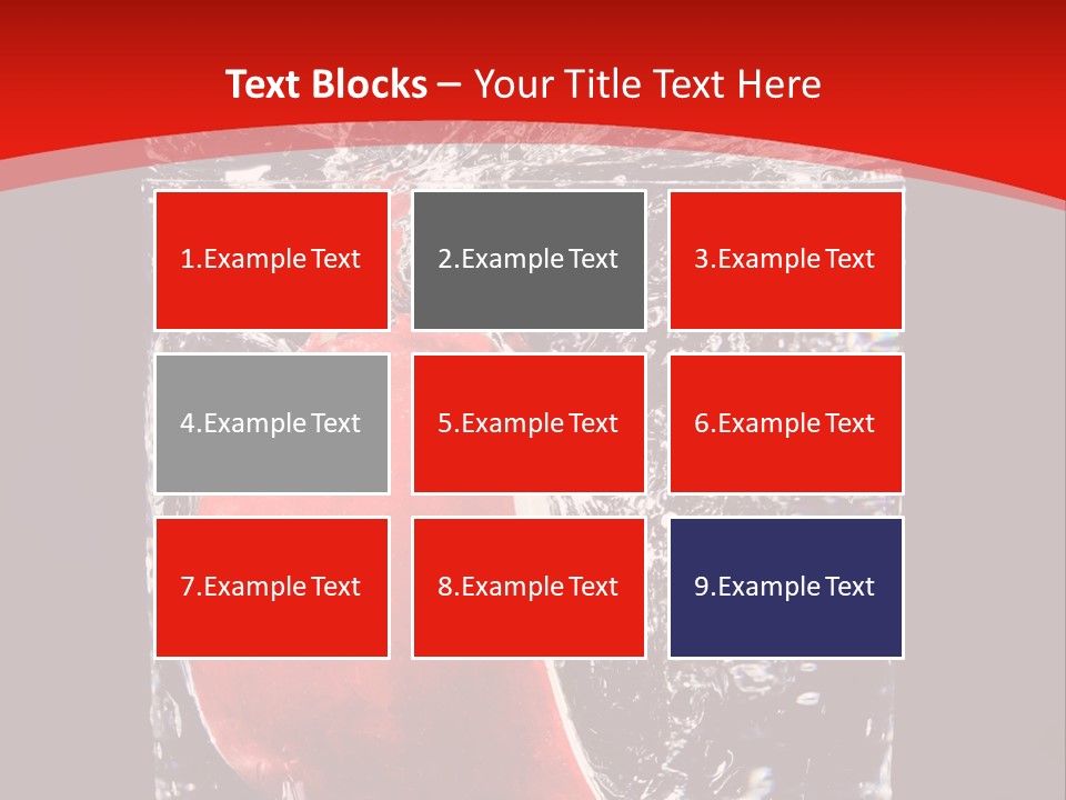 Manzana En Un Vaso Con Agua PowerPoint Template