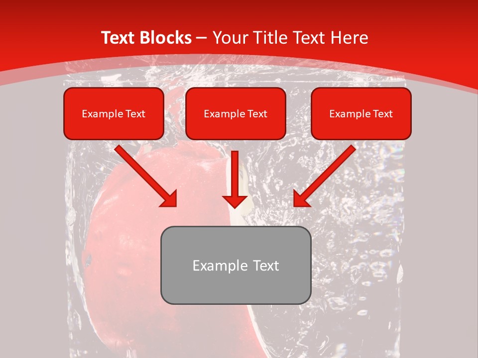 Manzana En Un Vaso Con Agua PowerPoint Template