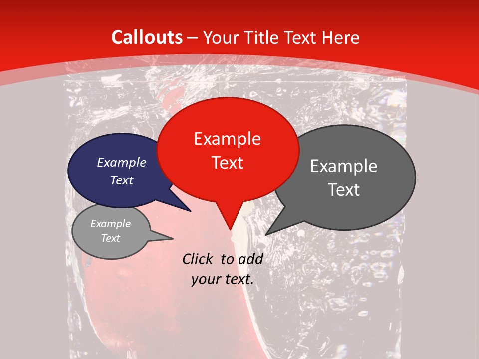 Manzana En Un Vaso Con Agua PowerPoint Template
