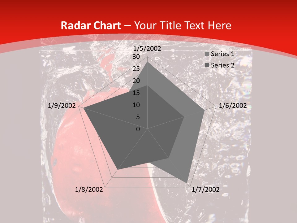 Manzana En Un Vaso Con Agua PowerPoint Template