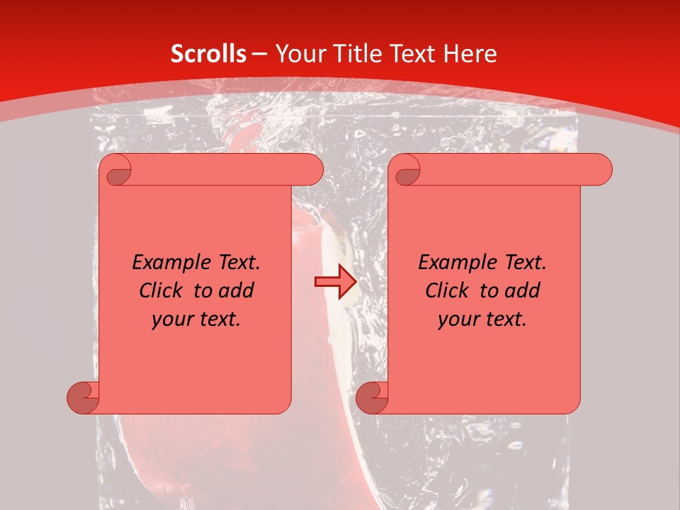 Manzana En Un Vaso Con Agua PowerPoint Template