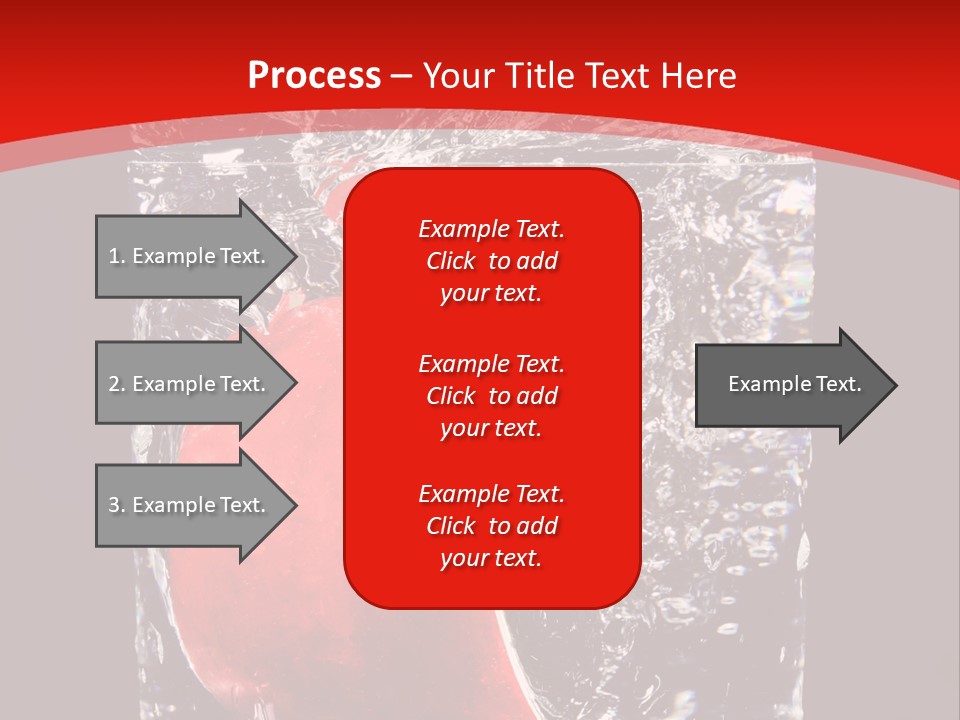 Manzana En Un Vaso Con Agua PowerPoint Template
