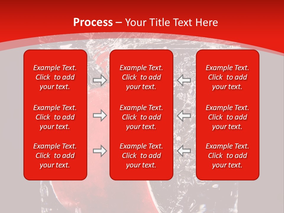 Manzana En Un Vaso Con Agua PowerPoint Template