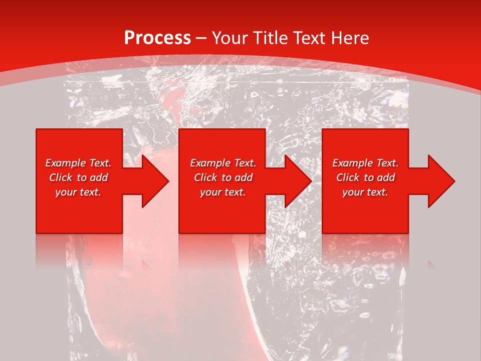 Manzana En Un Vaso Con Agua PowerPoint Template