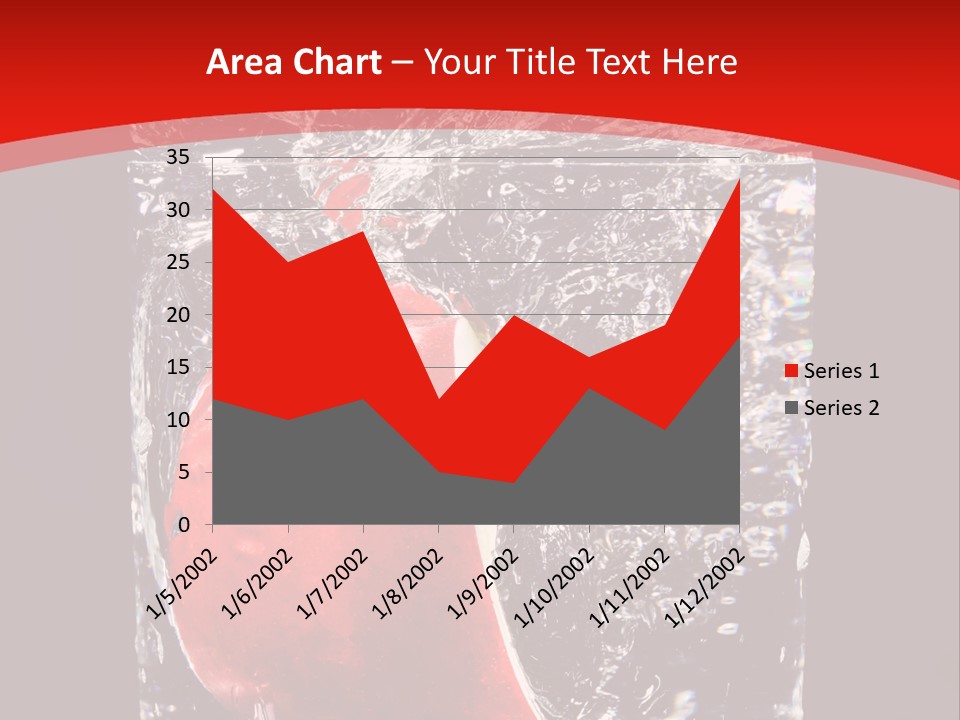 Manzana En Un Vaso Con Agua PowerPoint Template