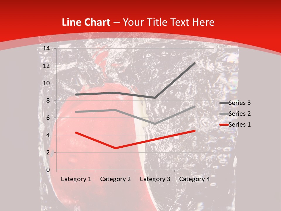 Manzana En Un Vaso Con Agua PowerPoint Template