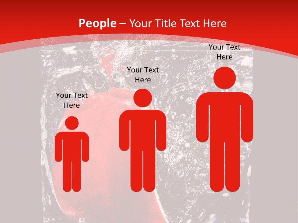 Manzana En Un Vaso Con Agua PowerPoint Template