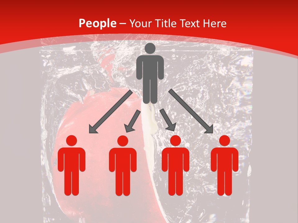 Manzana En Un Vaso Con Agua PowerPoint Template