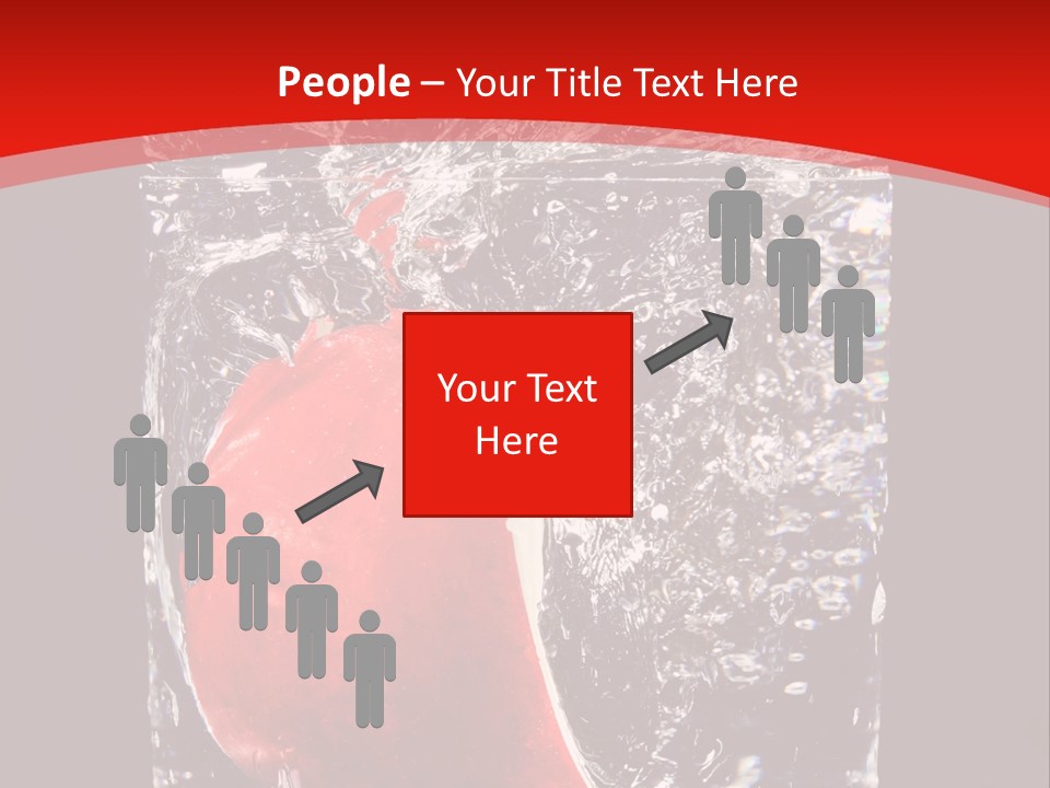 Manzana En Un Vaso Con Agua PowerPoint Template