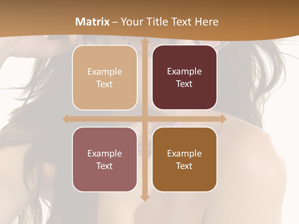 Woman In Sunglasses PowerPoint Template