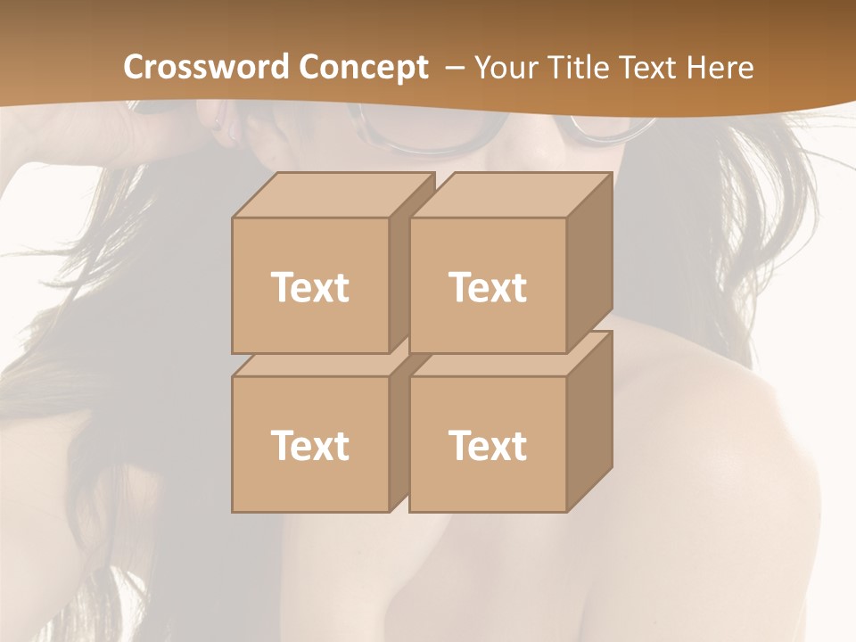 Woman In Sunglasses PowerPoint Template