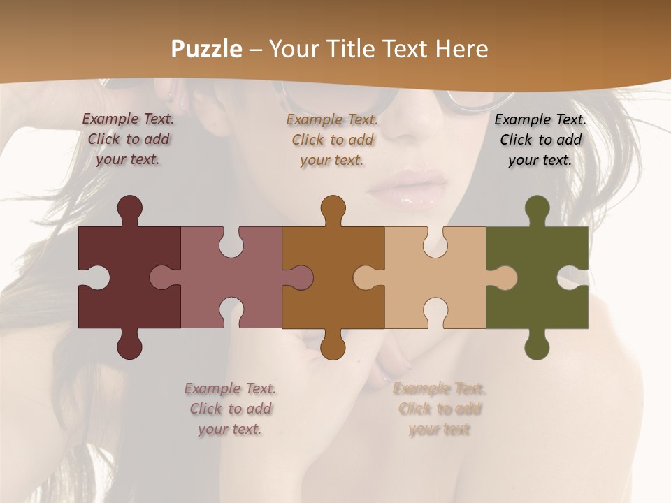 Woman In Sunglasses PowerPoint Template