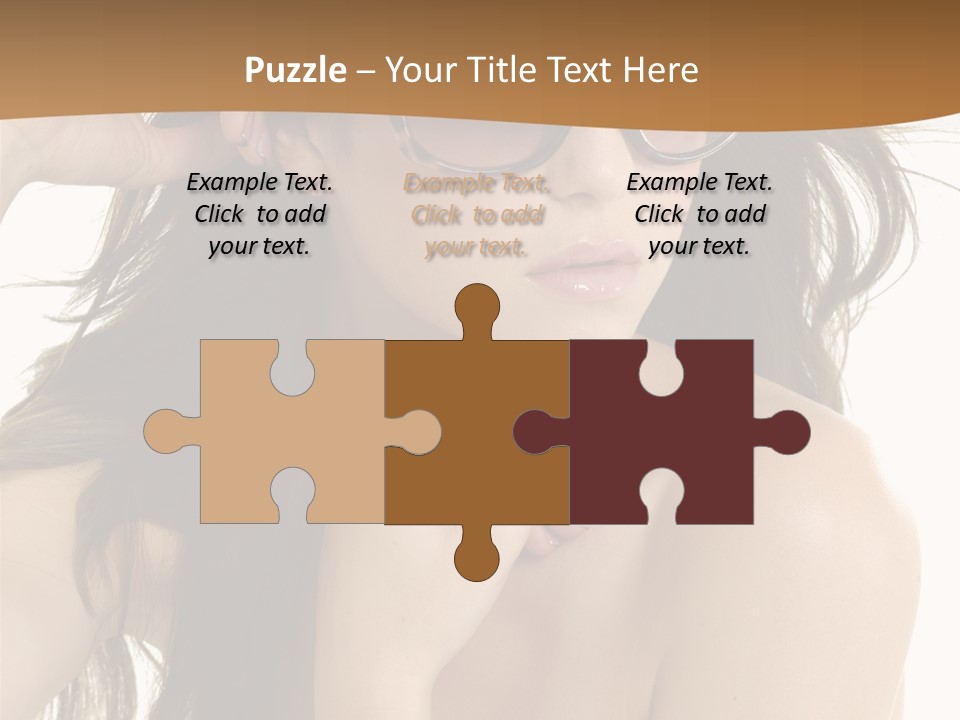 Woman In Sunglasses PowerPoint Template