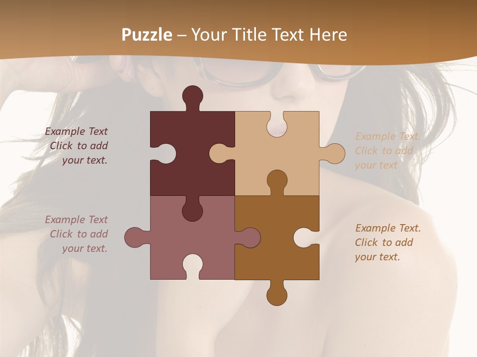 Woman In Sunglasses PowerPoint Template