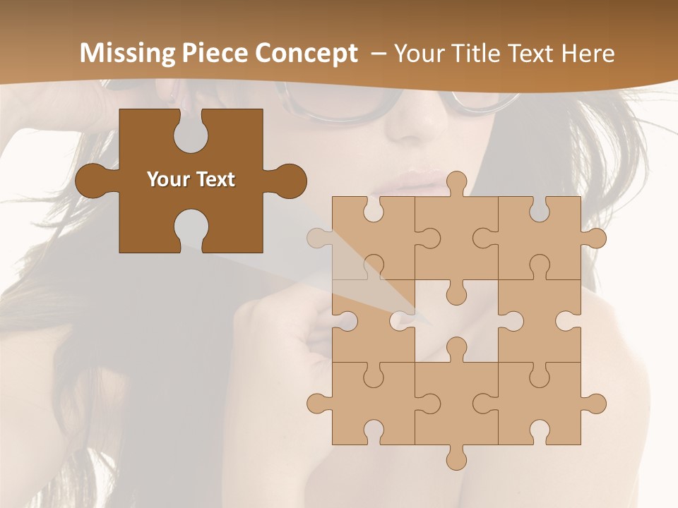 Woman In Sunglasses PowerPoint Template