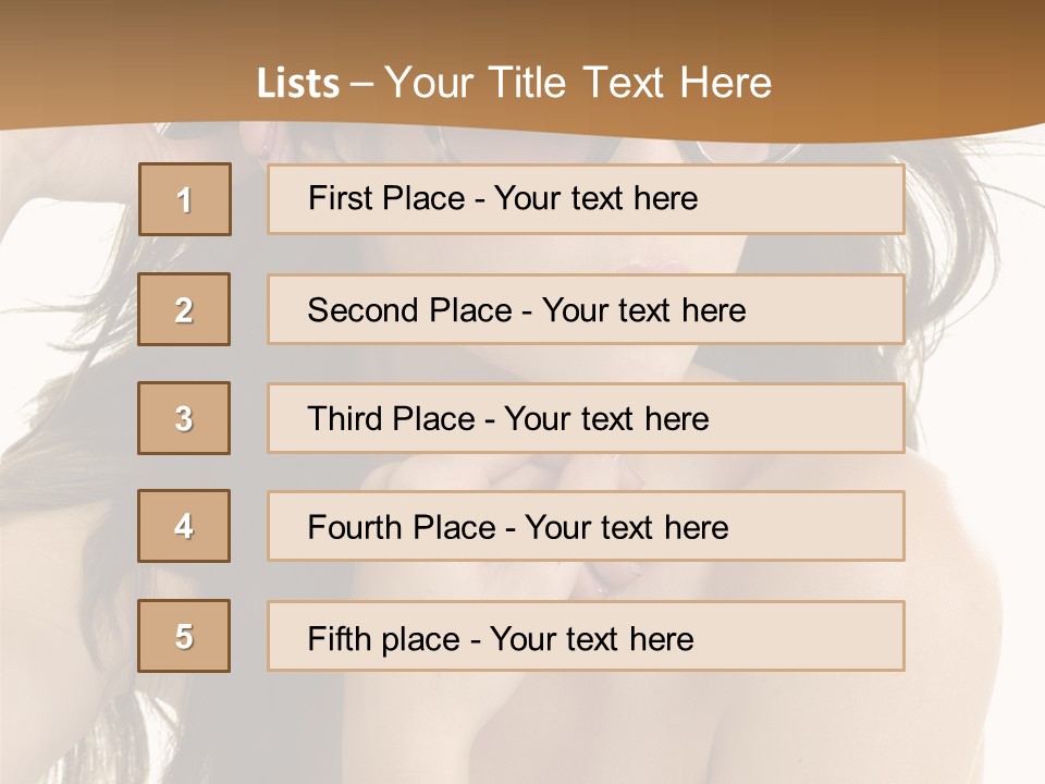 Woman In Sunglasses PowerPoint Template