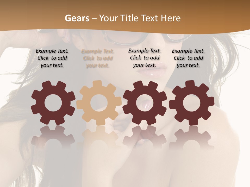 Woman In Sunglasses PowerPoint Template