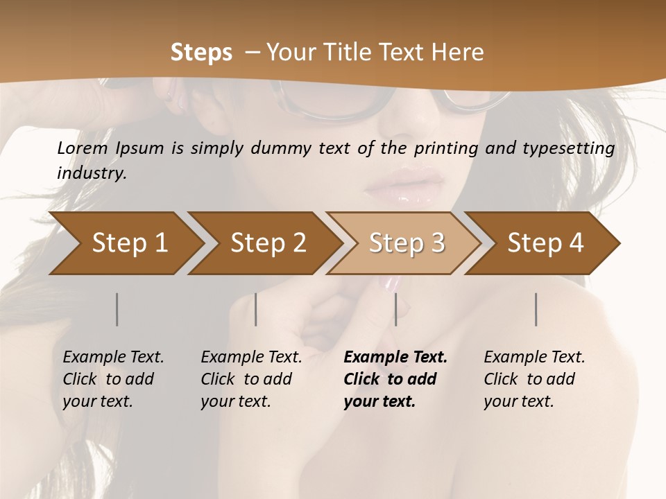 Woman In Sunglasses PowerPoint Template