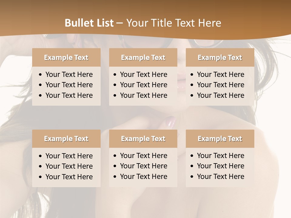 Woman In Sunglasses PowerPoint Template