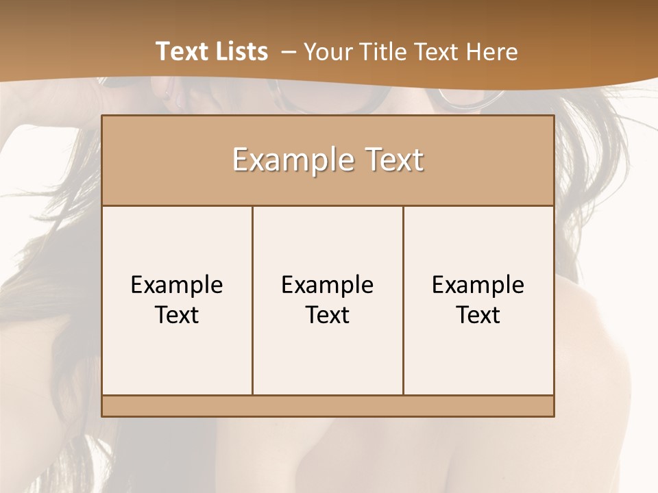 Woman In Sunglasses PowerPoint Template