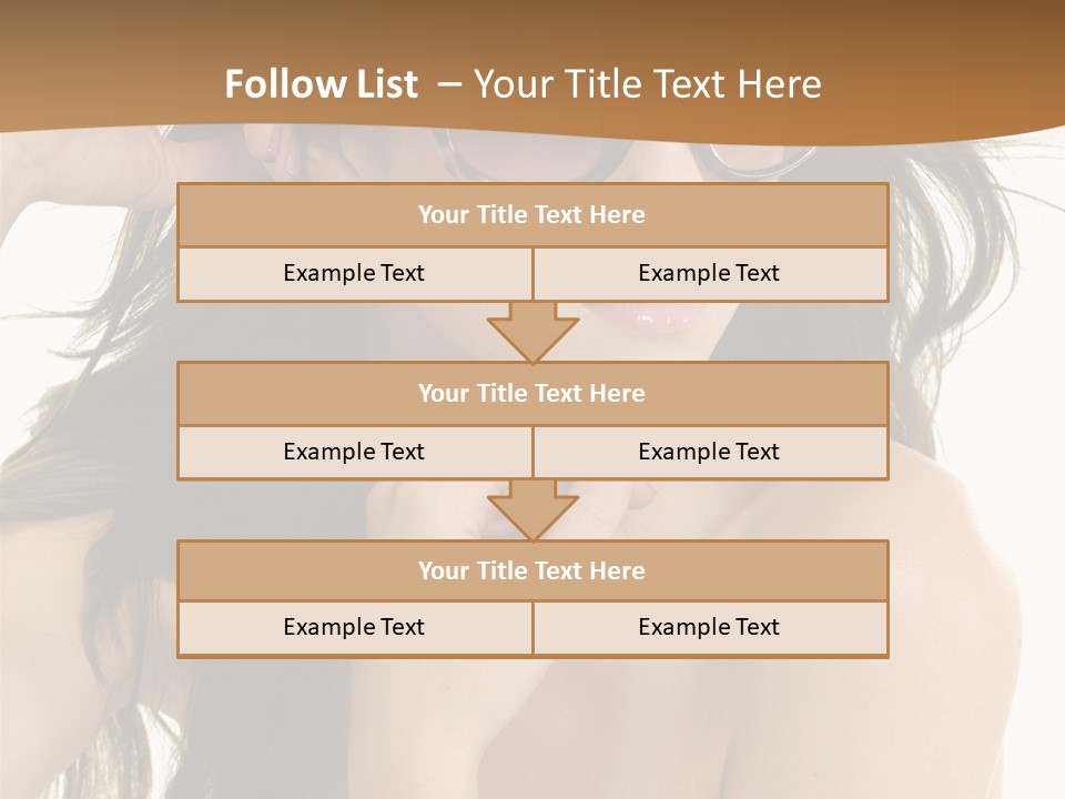 Woman In Sunglasses PowerPoint Template