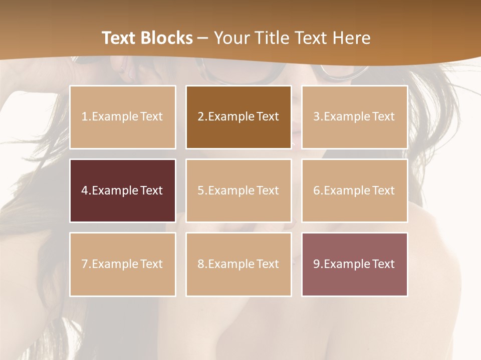 Woman In Sunglasses PowerPoint Template